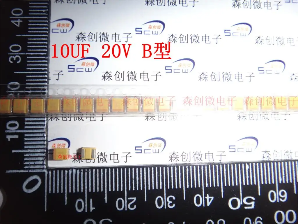 SMD Танталовый конденсатор мкФ 20 в Тип B 106 d TAJB106K020RNJ Оригинал AVX 3528/1210|avx|avx capacitor |