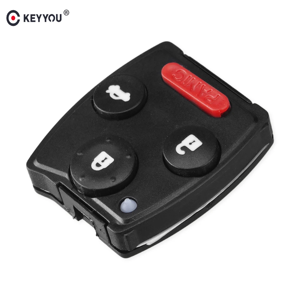 Замена KEYYOU 4 кнопки дистанционного ключа резиновая накладка комплект FOB для Honda Jazz