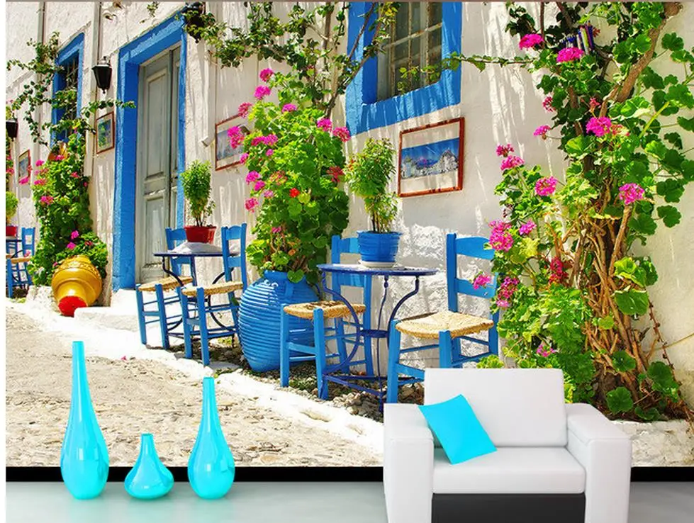 Декор для дома Европейский городской пейзаж фон телевизора настенное окно