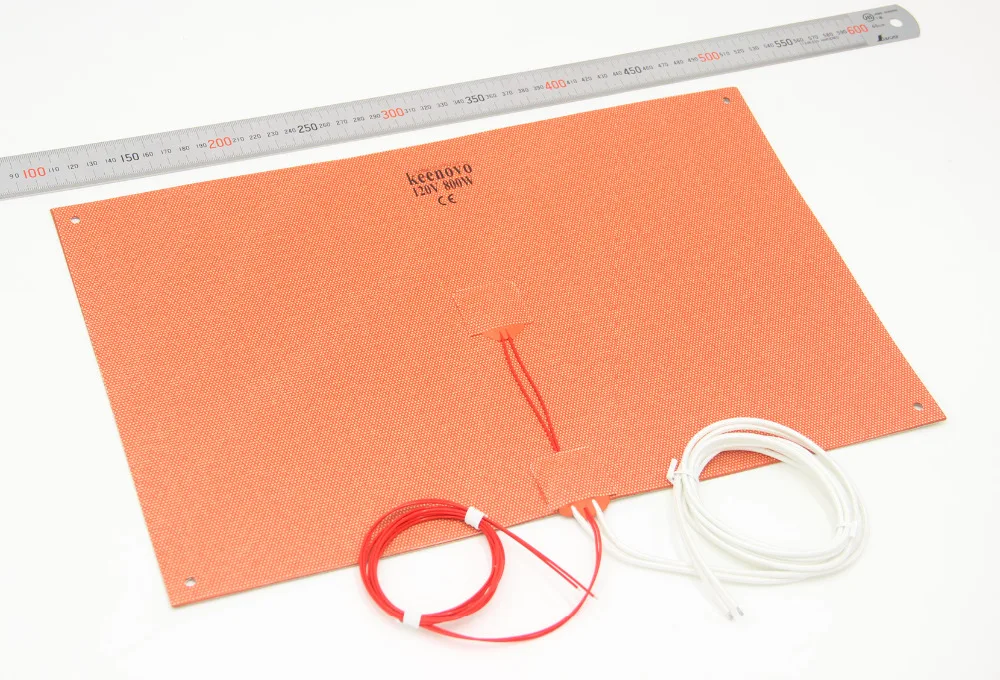 Силиконовый нагреватель KEENOVO 250x400 мм 800 Вт для 3D-принтера Black Widow, улучшенный нагреватель
