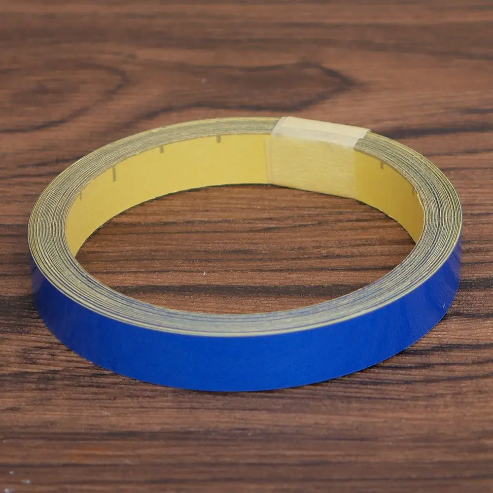 1cm blue 1 см/2 см* 500 см Автомобильная отражающая лента декоративная наклейка Предупреждение ющая Защитная отражающая лента пленка Авто отражающая наклейка на автомобиль - Цвет: 1cm blue