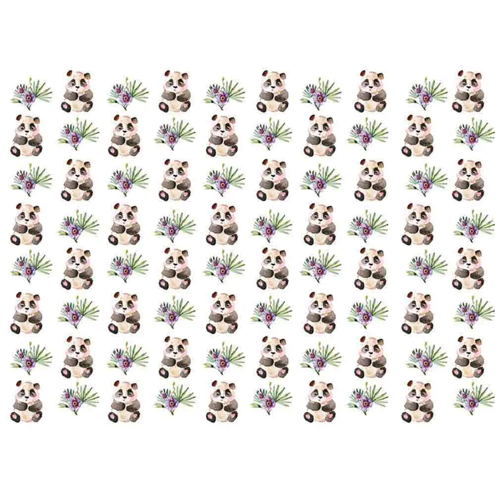 Allenjoy фоны для фотосъемки с милой пандой шаг и повтор украшение листьев цветов фон