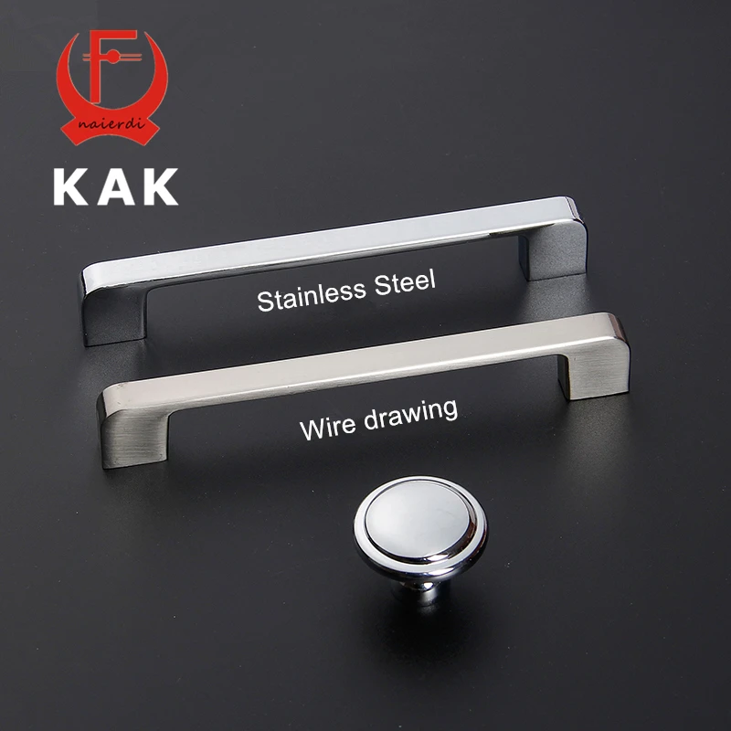 KAK 5 шт./лот современные ручки для дверей шкафа из сплава цинка выдвижных ящиков