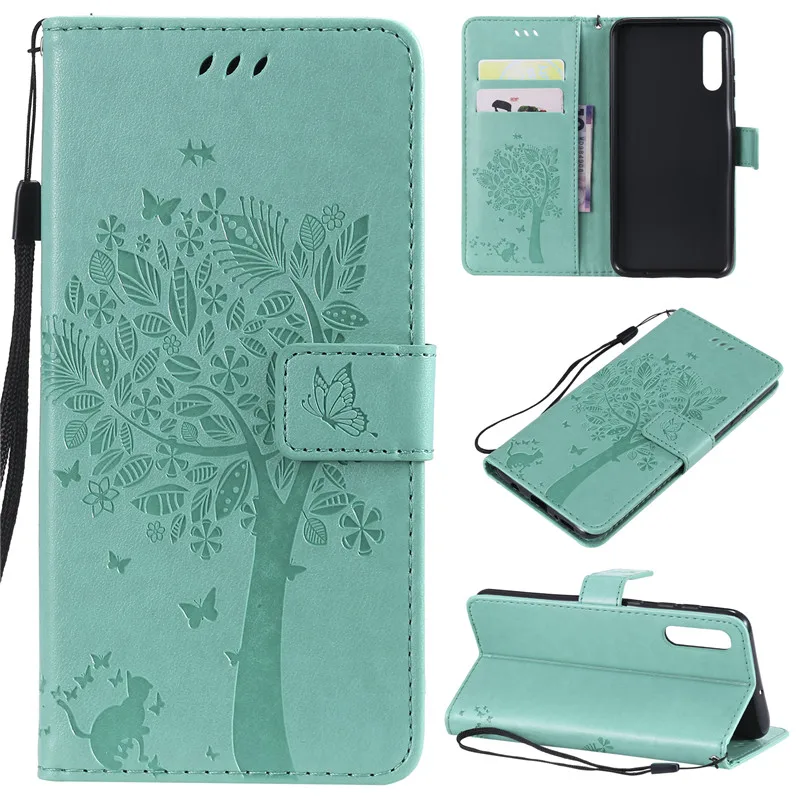 Leather Wallet Case for Samsung Galaxy A50 card slot holder stand flip silicone soft cover Samsung A50 Case A70 A40 A30 A20