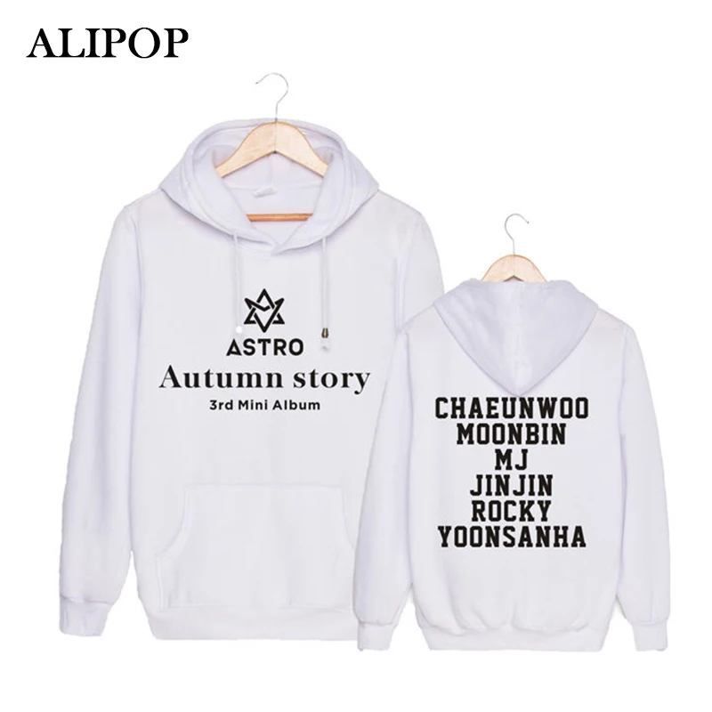 Корейская Мода Kpop ASTRO 3rd осенний альбом хлопковые толстовки с капюшоном одежда