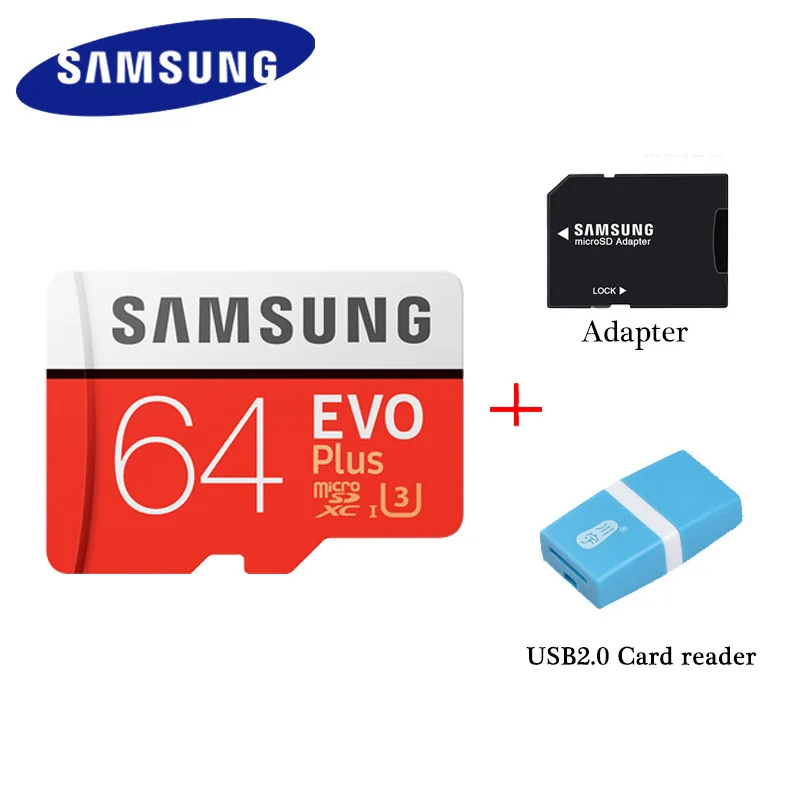 Оригинальный samsung micro sd карта памяти 64GB max100MB/S класс 10 SDXC U3 4K tarjeta TF флэш-карта для