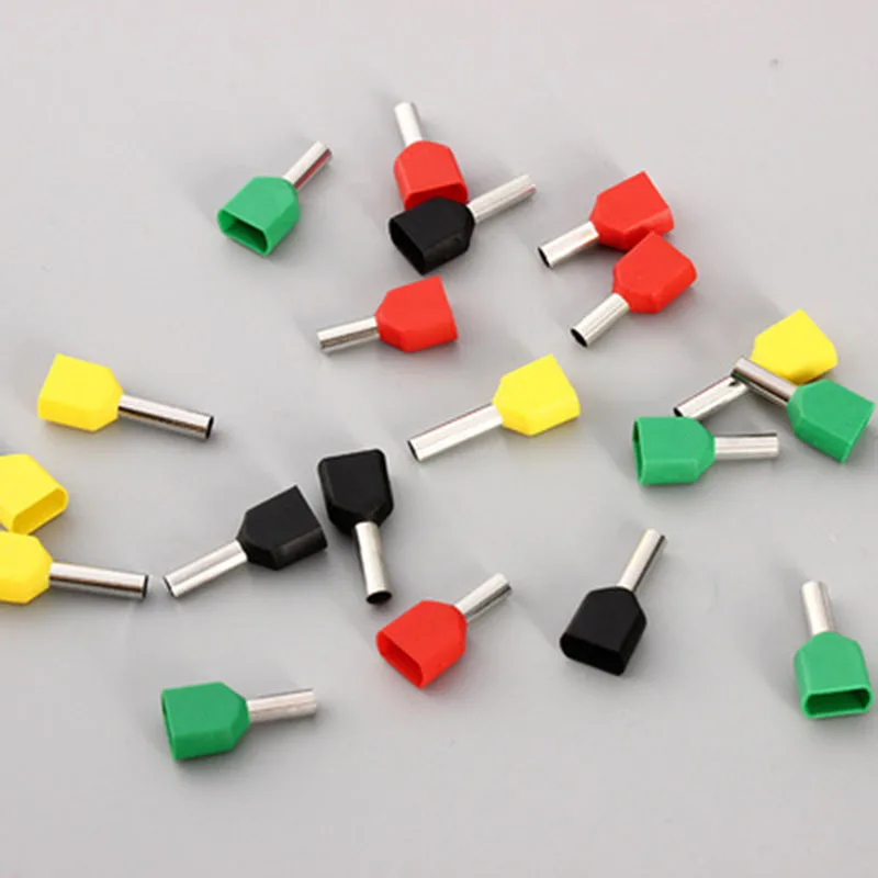 

TE10-14 insulated TWIN CORD end terminals suit Cable Wire Connector Crewel tube insulated terminals wire connector connection
