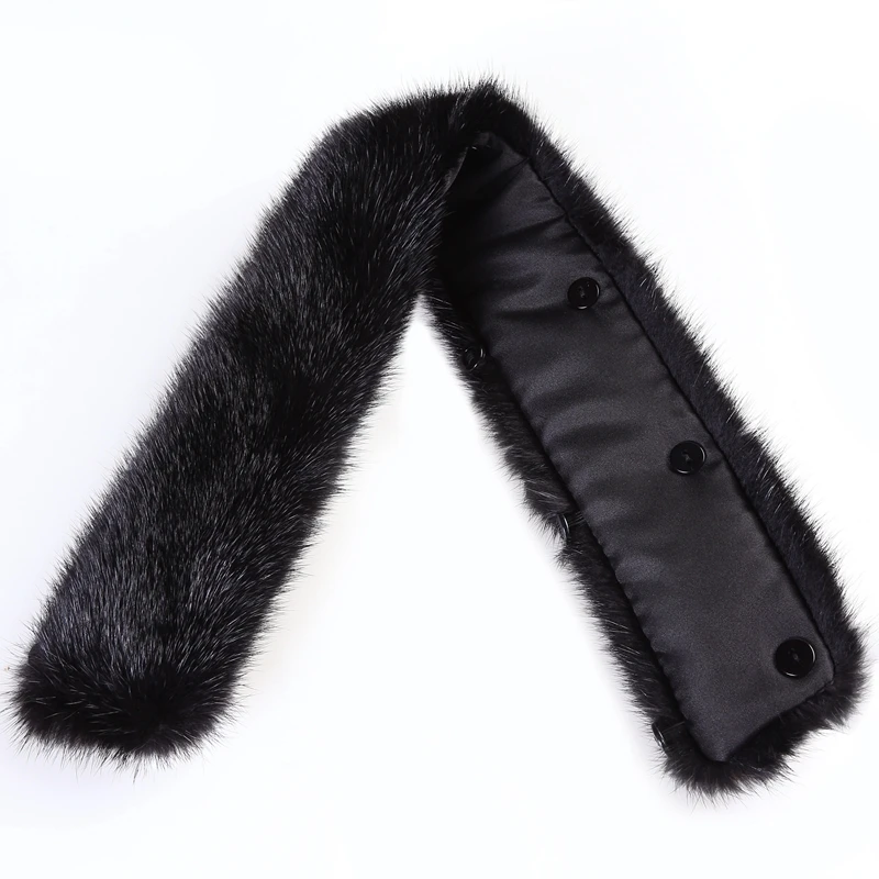 Мужское зимнее пальто из натурального меха норки с воротником стойкой|rabbit fur