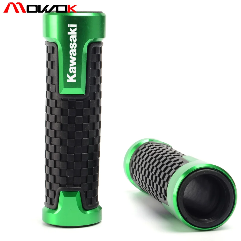 Резиновые ручки для мотоциклов Z900/Z900RS Z650 Z800 Z1000 NINJA 7/8 250 300 400 ZX6R ZX9R ZX12R Z750 650 дюйма 22