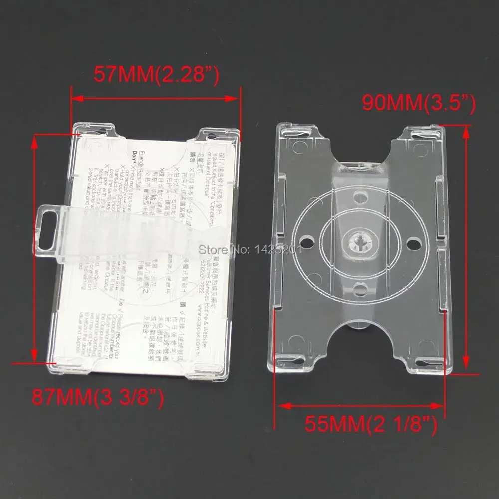 10 шт./лот 2 в 1 регулируемая бирка для визитных карточек жесткий пластиковый