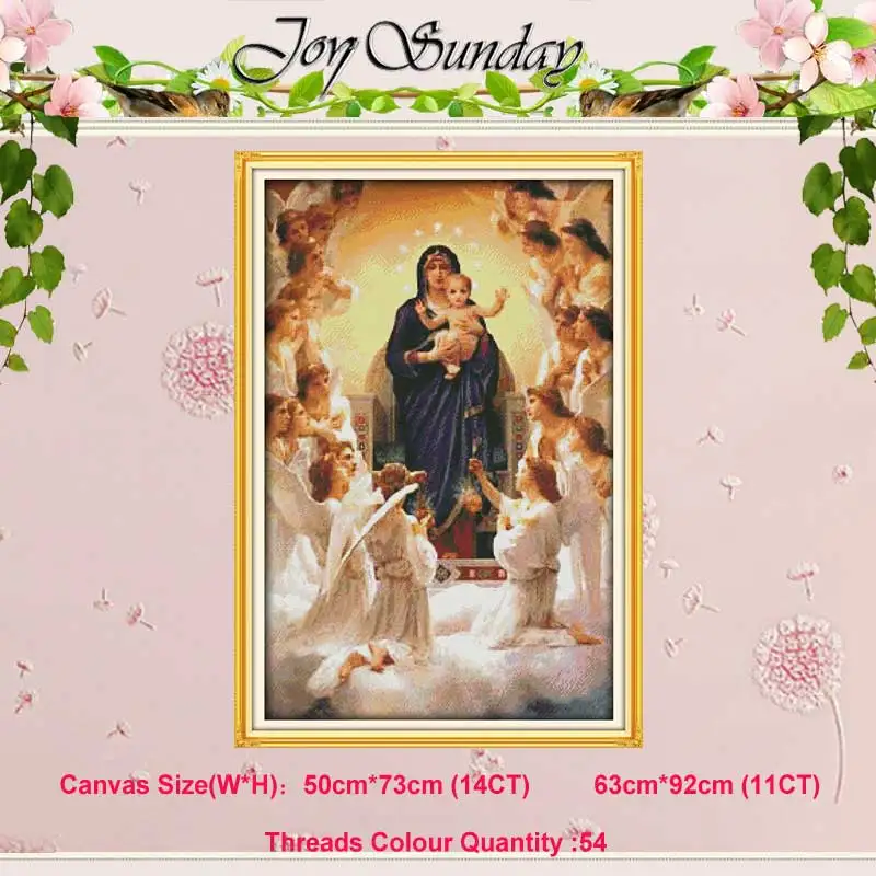 Virgin Mary and son Святая Мать и сын папа Дева Мария картина Счетный 11CT 14CT Набор для вышивания крестиком DIY DMC Набор для вышивания крестиком рукоделие - Цвет: Virgin Mary and son
