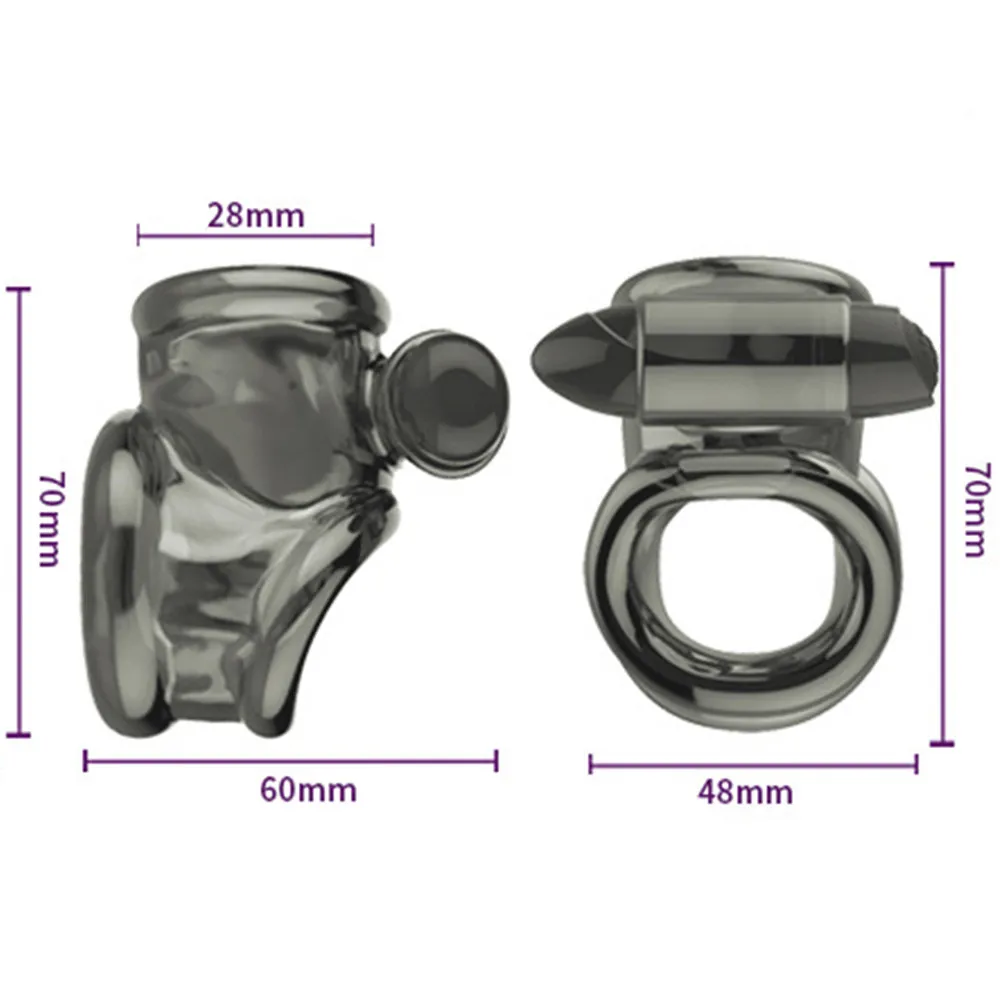 MQ Насадка презерватив эрекция целомудрие устройство Мошонка Связывание