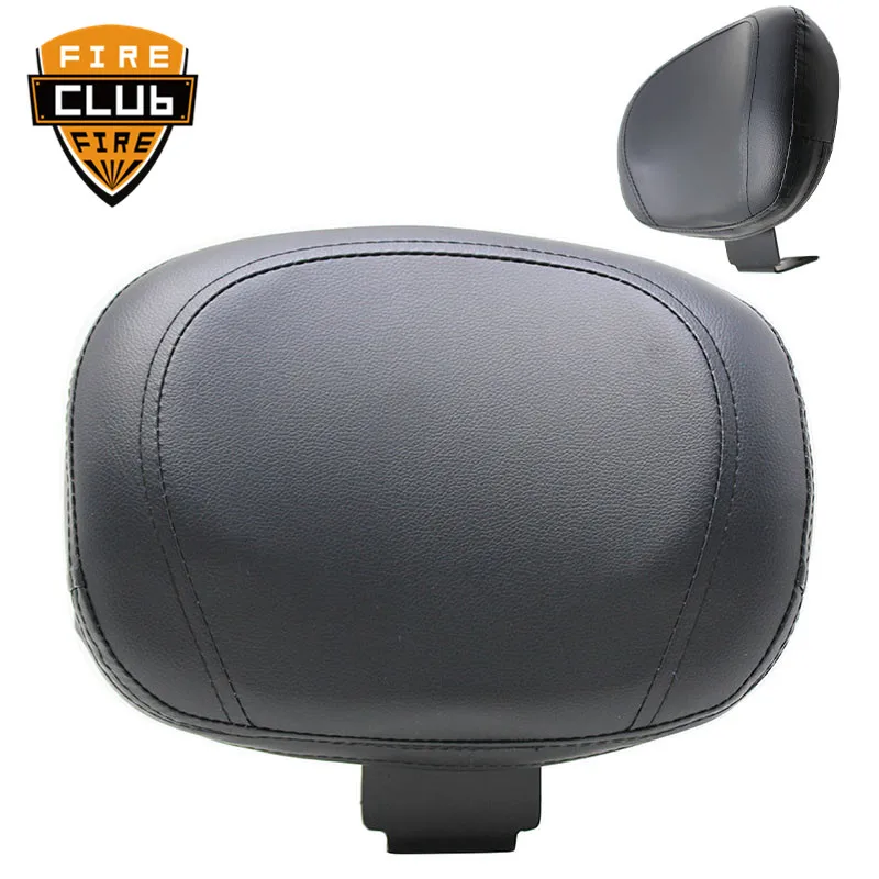 Сиденье Сисси кожаный драйвер спинка коврик для Yamaha XVS 400 650 1998- Мотоцикл Черная задняя спинка