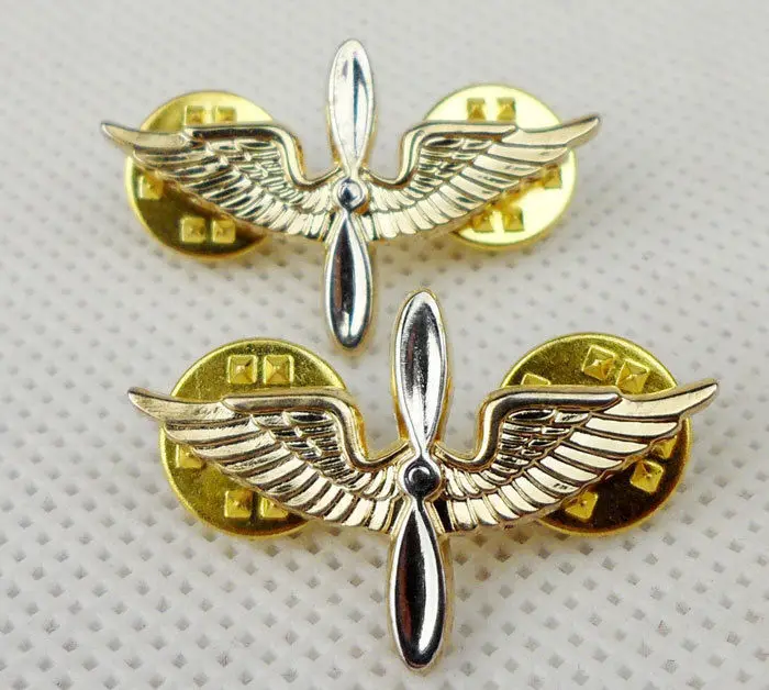 Одна пара из нас армии США авиационной отрасли воротник значки контактный Insignia