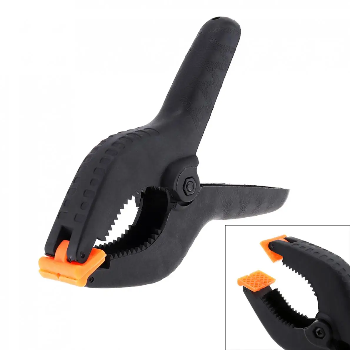 

6 Inch Multifunction Nylon Spring Clamps Fixed Clip with A-type and 65mm Max Opening for Fixing DIY Lighting Photography Plate
