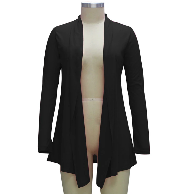 Elegant Women Coat Trench Long Thin Autumn Ladies Office Wear Coats Open Stitch Slim gabardina mujer Casual casaco feminino | Женская