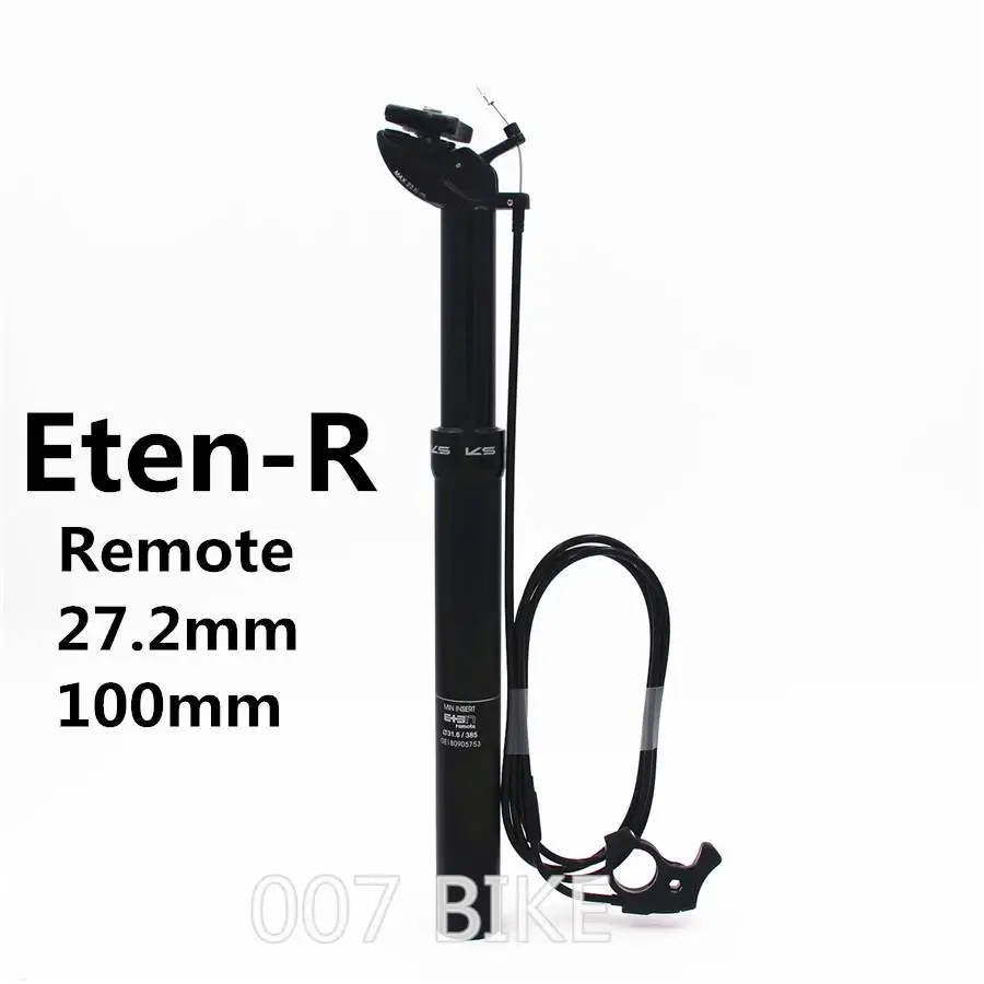 KS KindShock Eten-R ETEN-я Дистанционное Горные велосипед флакон-капельница подседельный 27,2/30,9/31,6 мм 100 дисковый тормоз велосипед Подседельный штырь EXA - Цвет: Eten-R 27.2mm