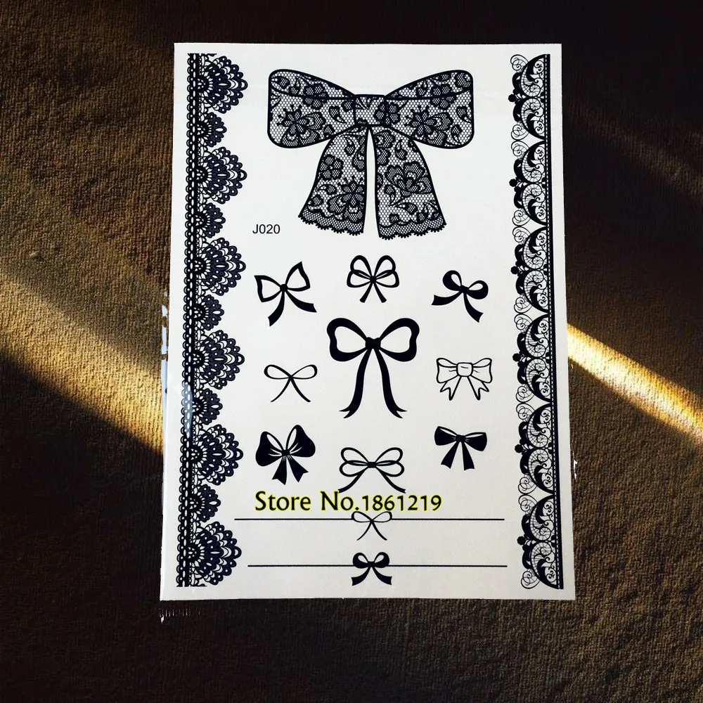 25 стилей большой черный Мандала Лотос цветок руки татуировки для женщин хна тату