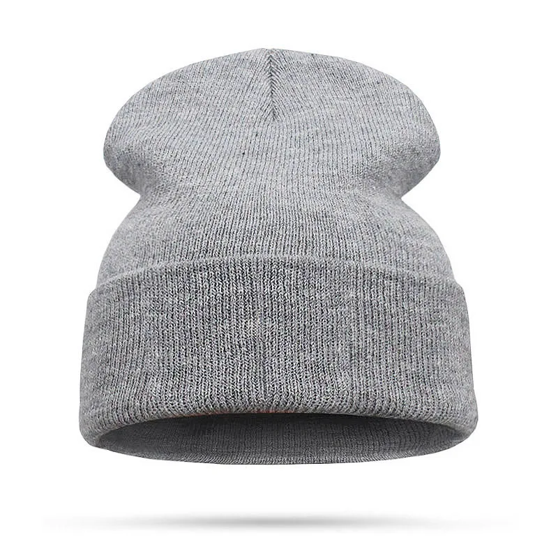 A Брендовая зимняя шапка для мужчин Skullies Beanies Женская модная теплая шапка унисекс эластичные трикотажные лыжные шапочки сохраняющие тепло шапки с черепом - Цвет: A