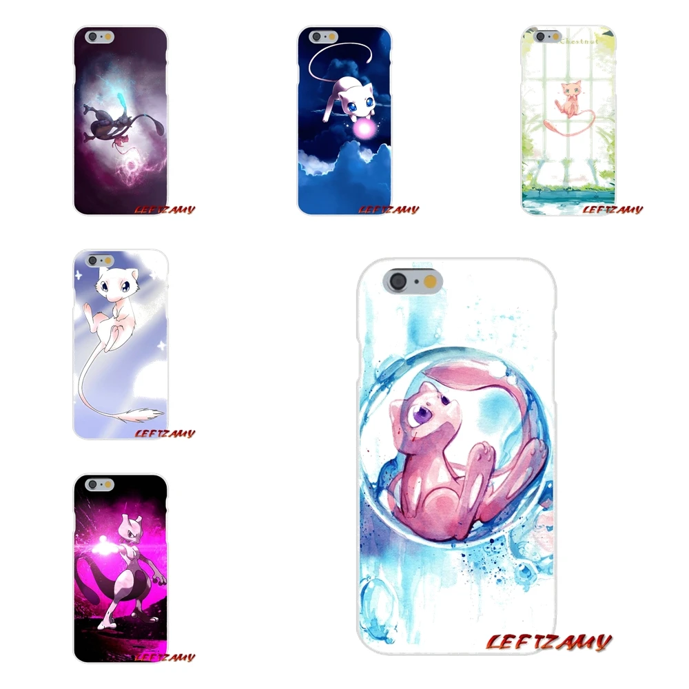 Тонкий силиконовый чехол Pokemon mew mewtwo для Samsung Galaxy S3 S4 S5 MINI S6 S7 edge S8 S9 Plus Note 2 3 4 5 8 |