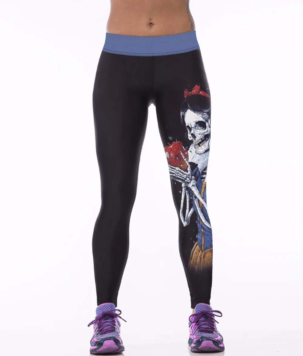 

Zombie Snow Princess Digital Printing Tights Pants Women Elastic Zombie Bride Tights Hip Fitness Pants