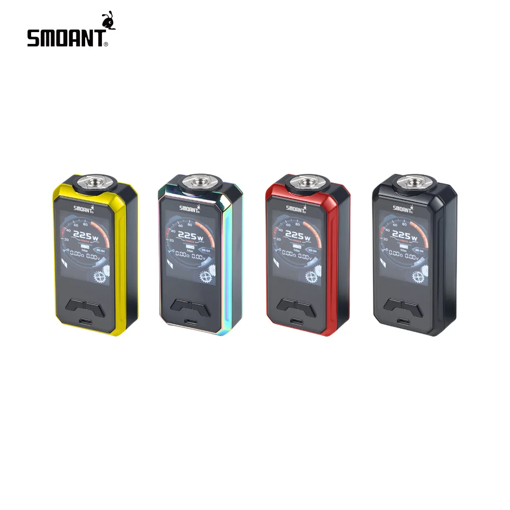Оригинальный 225 Вт Smoant Charon мини бокс мод Vape Питание от двух аккумуляторов 18650