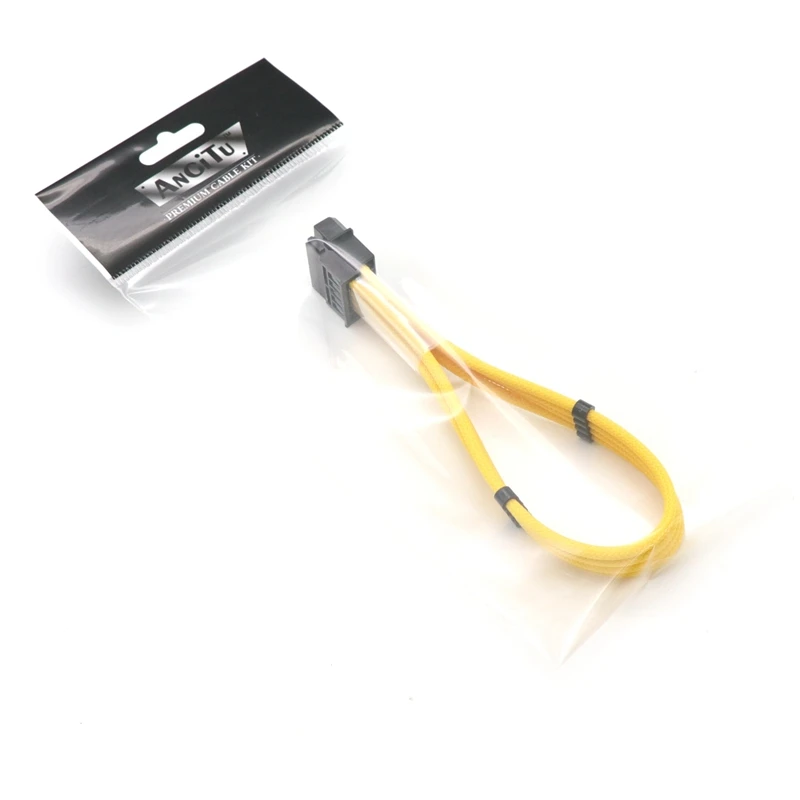 4 мм PET рукав с одним рукавом Molex для SATA 15Pin удлинитель питания 2 шт кабель гребень |