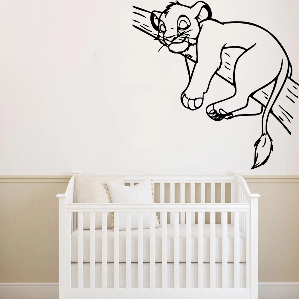 DIY художественная Наклейка на стену Король Лев s виниловые наклейки для детской комнаты обои для детской комнаты наклейка s плакат