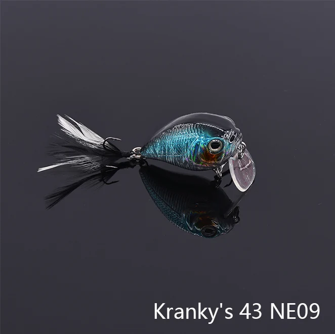 Krankys 43 NE09 MAKEBASS 0,25 дюйма/унций маленький гольян плавающий подвесной рыболовные приманки набор кривошипная приманка-топвотер для рыбалки твердый воблер - Цвет: Krankys 43 NE09