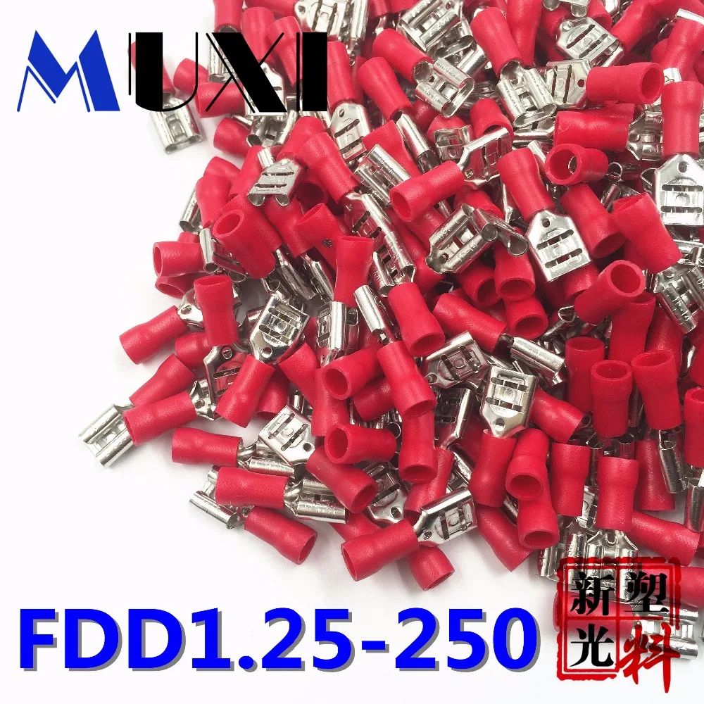 FDD1.25 250 женский изолированный Электрический обжимной терминал для разъемов 0 5 1