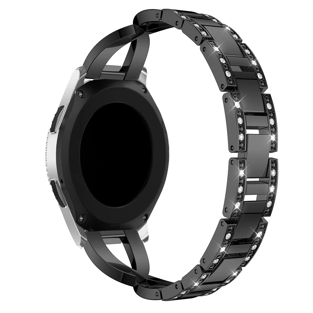 S3 Frontier/классический ремешок для часов со стразами 22 мм Samsung Galaxy Watch 46 Сменные