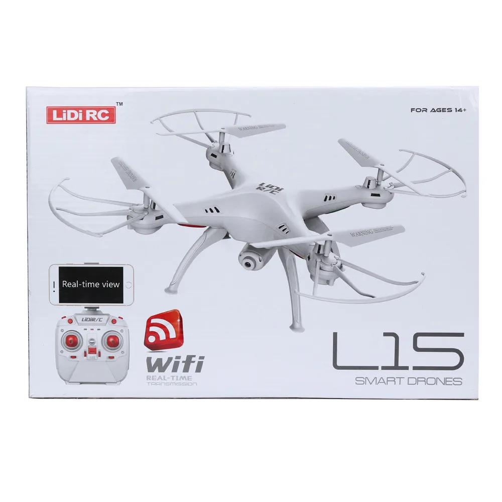 LiDiRC L15W 4CH HD Camera WiFi FPV 2.4G 6-axis Gyro RC Quadcopter Altitude Hold Dec02 | Игрушки и хобби