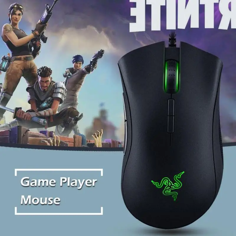Razer DEATHADDER ELITE игровая мышь USB Проводная эргономичная игровая мышь с подсветкой 16000 dpi программируемая оптическая мышь для макросъемки