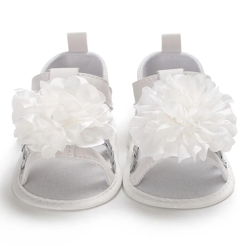 Big Flower Baby Girl Shoes Summer Infant Toddler Shoes First Walkers Soft Bottom Non-Slip Pu Leather Newborn Baby Shoes Schoenen