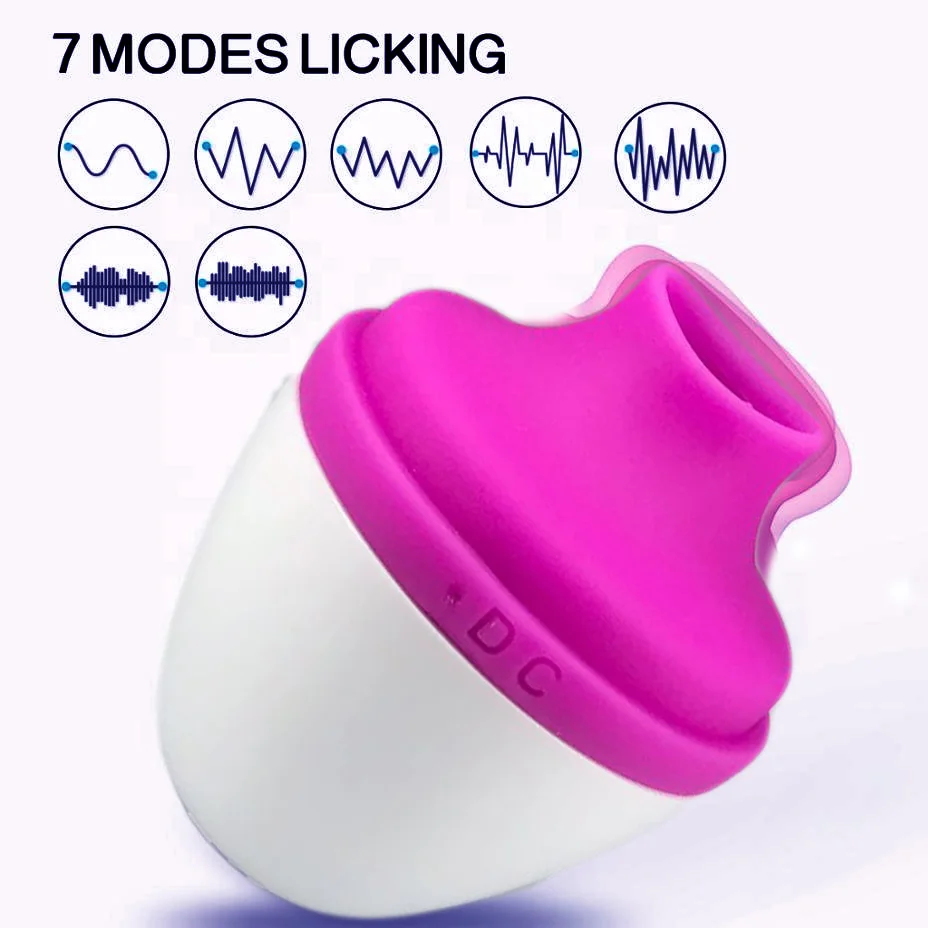 HISO 7 режимов лизание клитора Вибратор стимулятор языка присоска для сосков