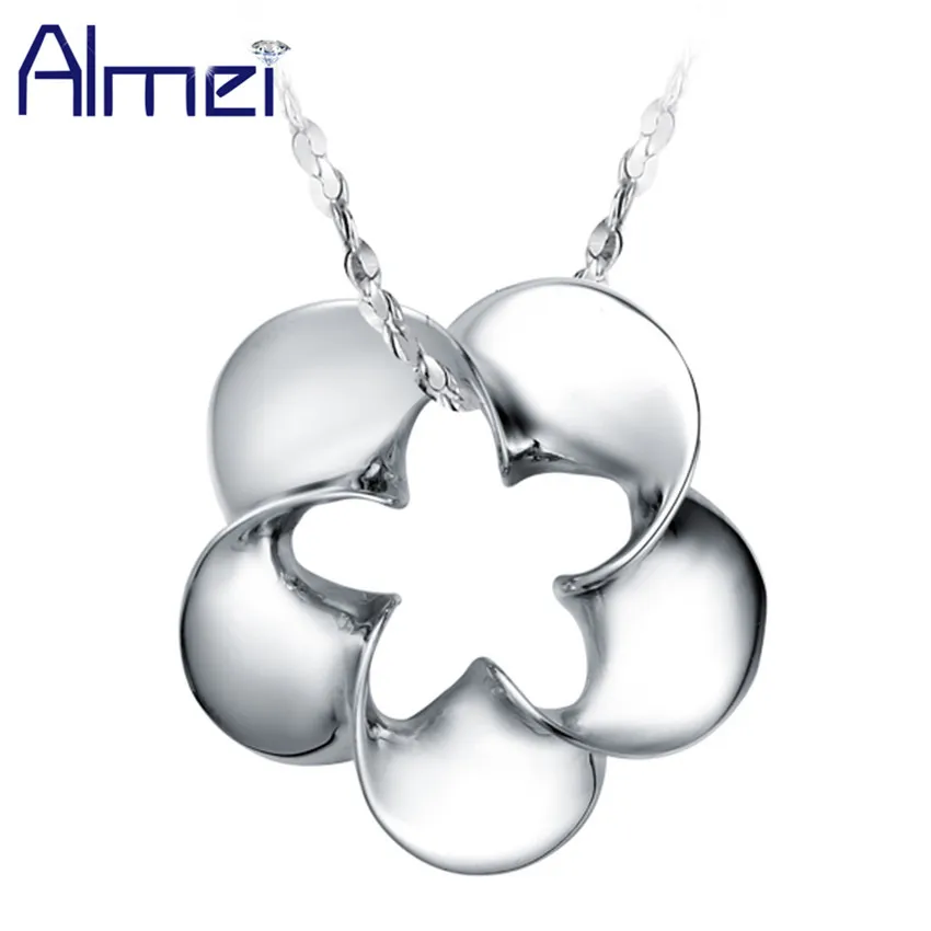 Almei Promotion Vintage Silver Color Flower Choker Necklaces &amp Pendants for Womens Gifts Kolye Free Chain Collier Femme N006 | Украшения