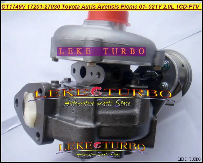 Турбокомпрессор GT1749V 17201-27030 721164-0003 721164 для TOYOTA Auris Avensis пикника Previa RAV4 D4D 01- 1CD-FTV 021Y
