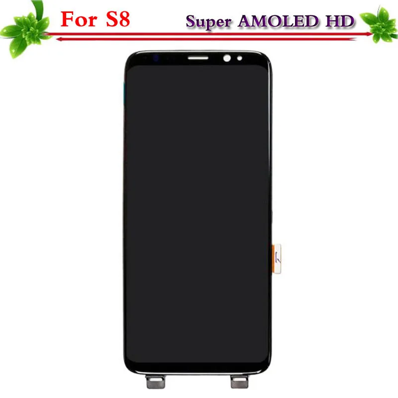 Super Amoled для Samsung Galaxy S8 g950 G950F плюс G955 G955F ЖК дисплей Дисплей с рамкой Сенсорный экран планшета замена|Экраны