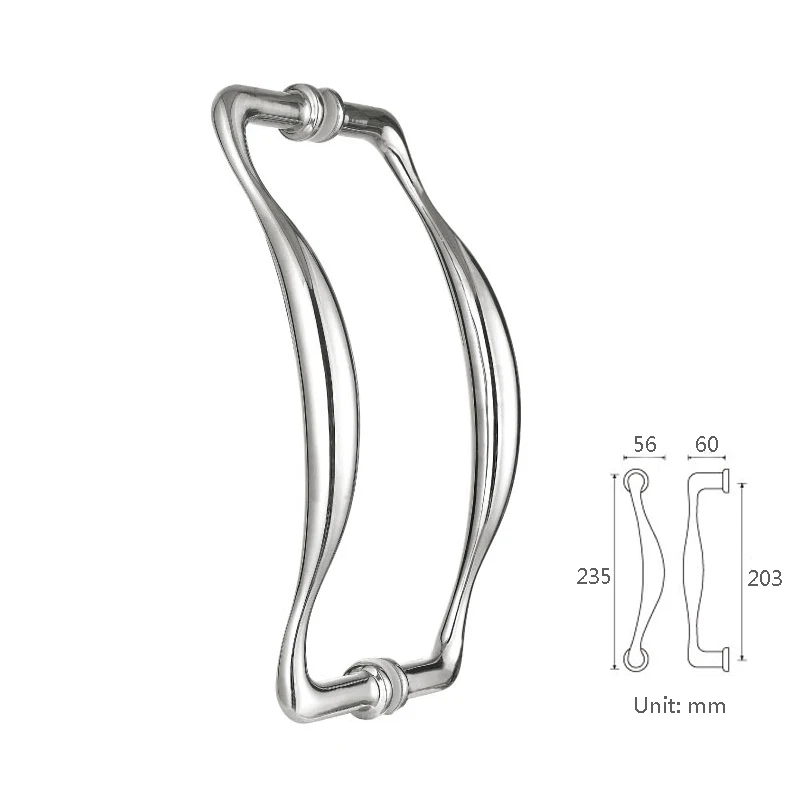 Твердые медные дверные ручки хромированные или атласные никелевые для входной