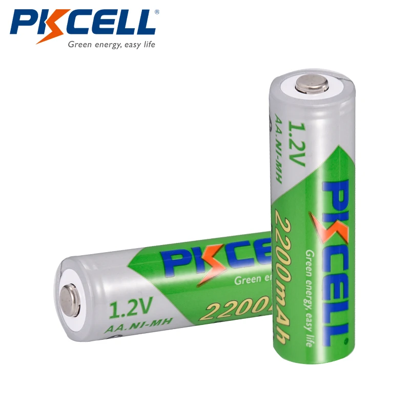 12 x PKCELL AA Батарея никель металл гидридного Перезаряжаемые батареи 1 2 V 2200 мА/ч