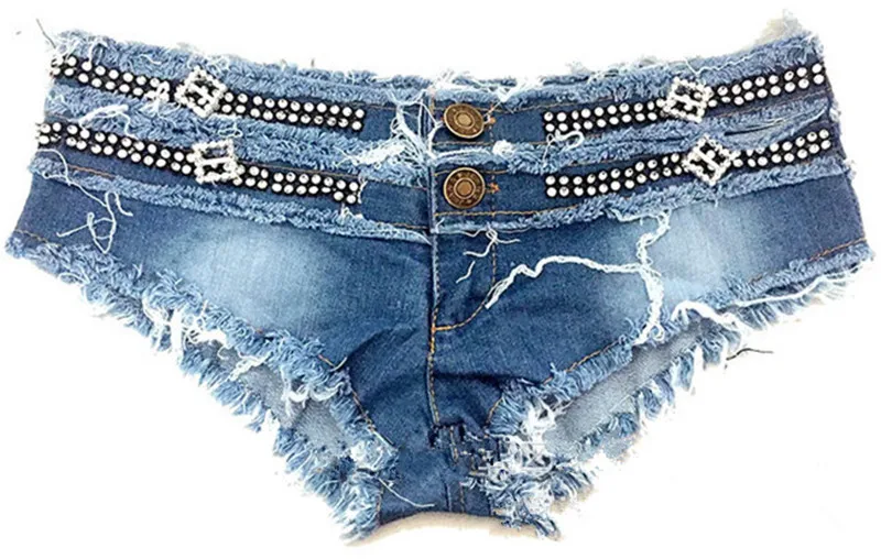 2019 New Sexy Women Denim Hot Shorts Womens Mini Micro Jean Twerk Ultra Low Rise Show Summer |