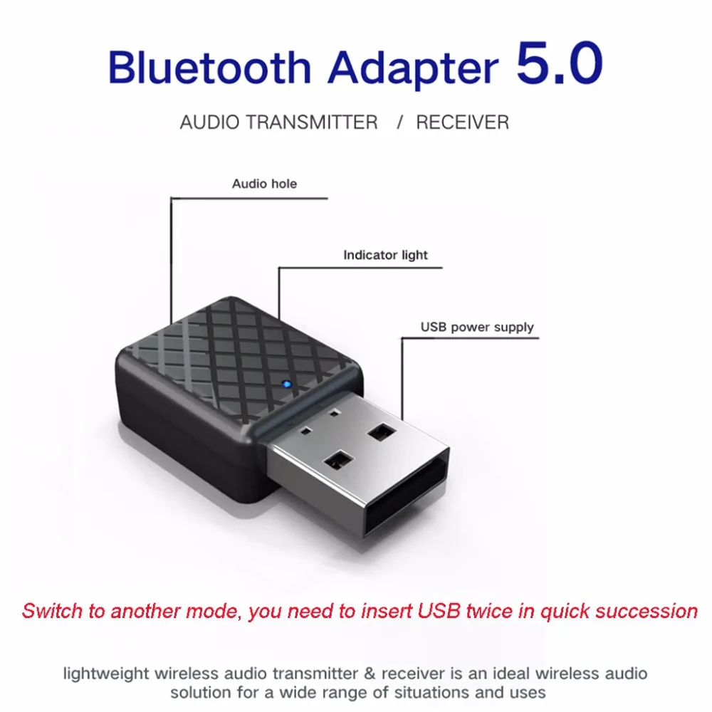 USB Bluetooth приемник передатчики 5 0 беспроводной 3 мм аудио музыка стерео адаптер