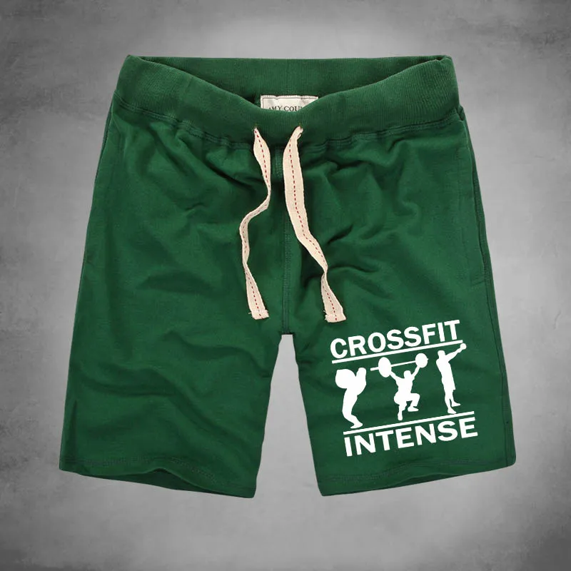 green Новые марка Шорты Мужчины Лето Пляжные Шорты crossfit интенсивный печатные Многие стили Пара Купальник Одежда Причинно Костюм мужчины - Цвет: green