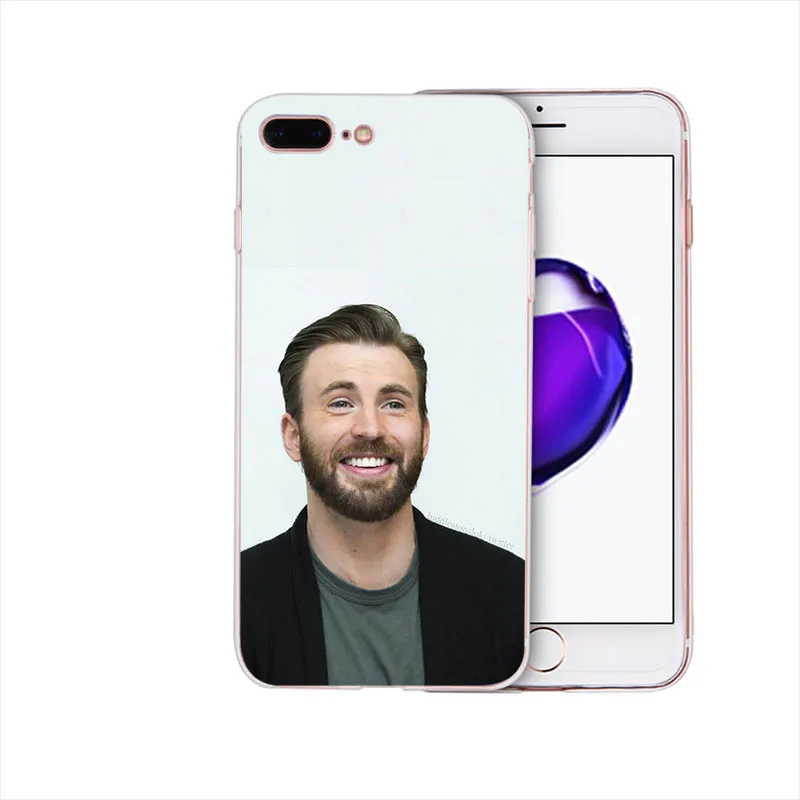 Криса Эванса Марвел Капитан Америка мягкий чехол для iPhone X чехол для телефона XS max XR 6plus 6s 6 Coque 5 5S SE 7 8 8plus 7plus Funda