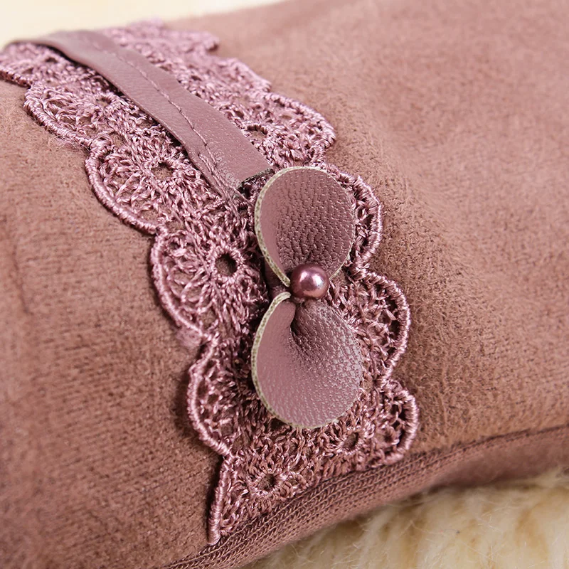 REALBYHand WarmerGloves & MittensWomen зимние перчатки аксессуары Перчатки OutdoorSweet Bow BeadDesign Iglove Gants