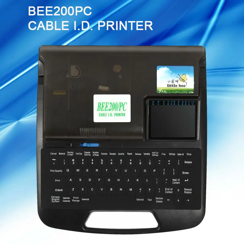 Трубчатый принтер BEE200/PC для электронной надписи с кабелем ID|electronic lettering machine|pc