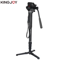 kingjoy mp3008vt 3510 monopod dslr for all models professional camera tripod stand video para movil flexible tripe stativ