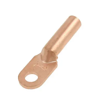 

9.5mm Tube Hole Dia Eyelet Connecting Copper Tubular Cable Terminal Ends