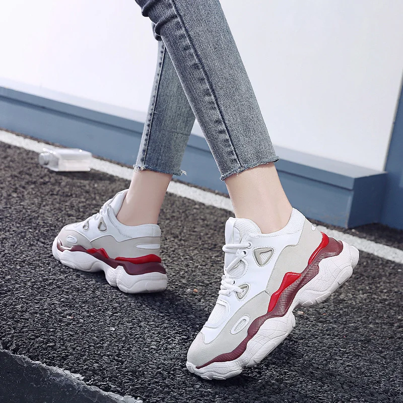 HQFZO/высококачественные кроссовки; Pantshoes; женские кроссовки на платформе; женская обувь; дышащие повседневные женские кроссовки для бега