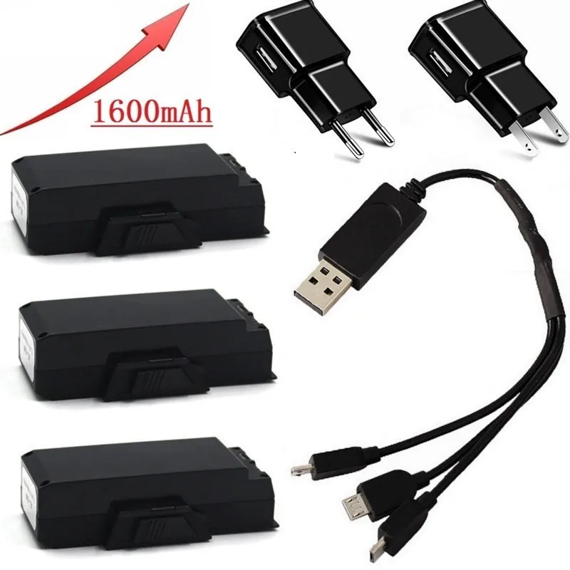 (3 в 1) 7 4 В 1600 мАч Lipo зарядное устройство наборы для SG900s SG900 S RC вертолета
